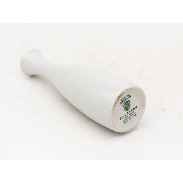 Collection of Three White Single Bud Vases, French Early 21st C. For Sale In New York - Image 6 of 7