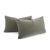 This is a beautiful solid gray mohair velvet lumbar pillow cover. A stunning piece that is a treasure to own This pillow...