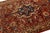 Turkish Mid-20th Century Vintage Turkish Anatolian Oushak Rug With Terracotta & Indigo Floral Medallion For Sale - Image 3 of 9