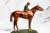 Colorful Horse Jockey Antique Cold Painted Bronze Sculpture Statue Bookends Equestrian For Sale - Image 4 of 18