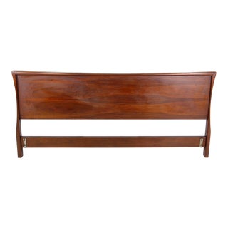 Vintage Mid-Century Modern King Size Rosewood Headboard For Sale