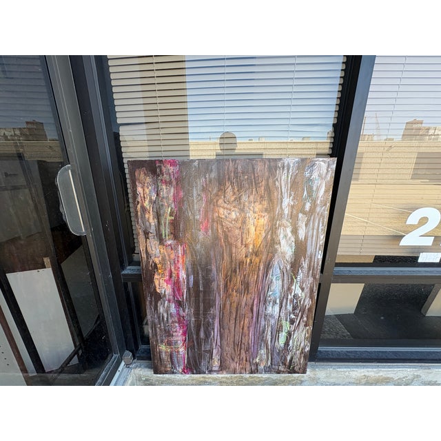 Late 20th Century Post-Modern Abstract Painting For Sale - Image 11 of 14