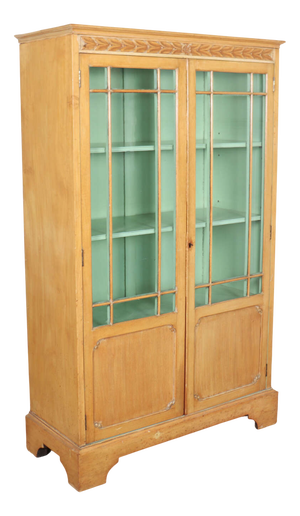 English Bleached Walnut Bookcase