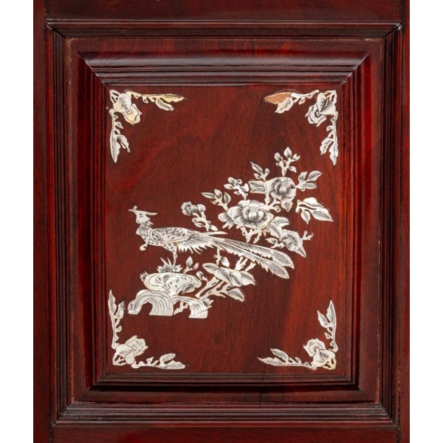 Chinese Mother-of-Pearl Inlay Rosewood Bar Cabinet For Sale - Image 10 of 11