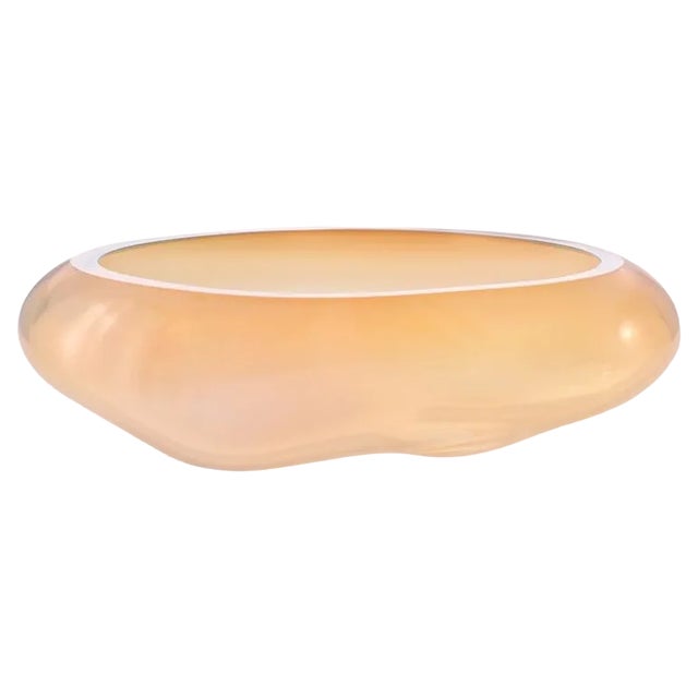 Supernova I Amber Iridescent L Bowl & Vase by Eloa For Sale