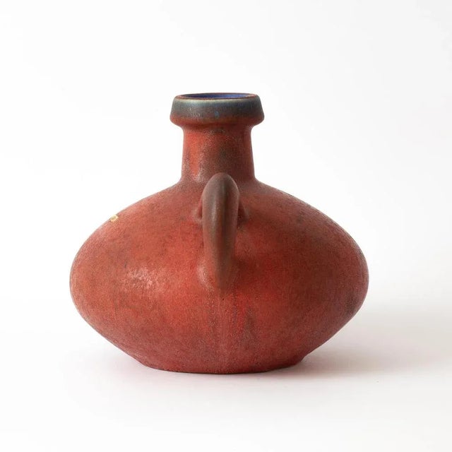 Red Fal Lava Vase by Kurt Tschörner for Otto Keramik For Sale - Image 9 of 10