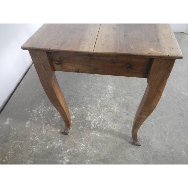 Wood Walnut Wood Table, 1950s For Sale - Image 7 of 11