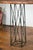 Wood Contemporary Console Table with Reclaimed Wood Top & Metal Bases For Sale - Image 7 of 12