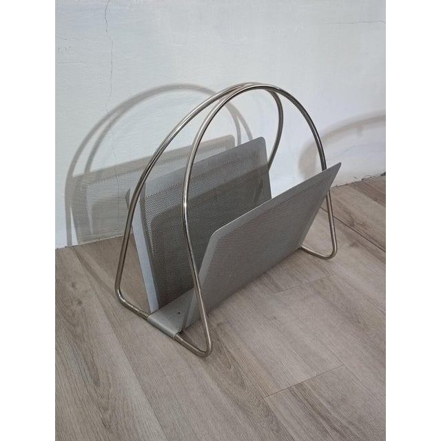 Magazine Rack and Umbrella Stand attributed to Marius Mascagni, 1970s, Set of 2 For Sale - Image 3 of 15
