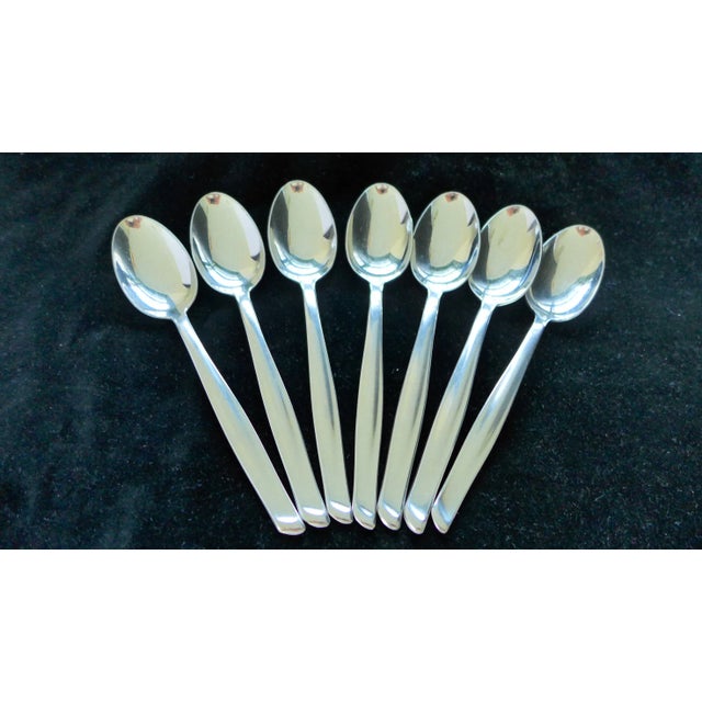 Contemporary German Carl Mertens Stainless Steel Tablespoons - Set of 7 For Sale - Image 3 of 11