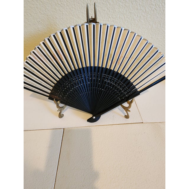 Wood Vintage Hand Held Fan From the Peoples Republic of China For Sale - Image 7 of 9