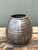 Greige Vintage Original Rippled Studio Pottery Vase For Sale - Image 8 of 12