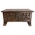 French coffer or chest made circa 1900. Decorated with carved flowers style. The design of this chest is deliberately...