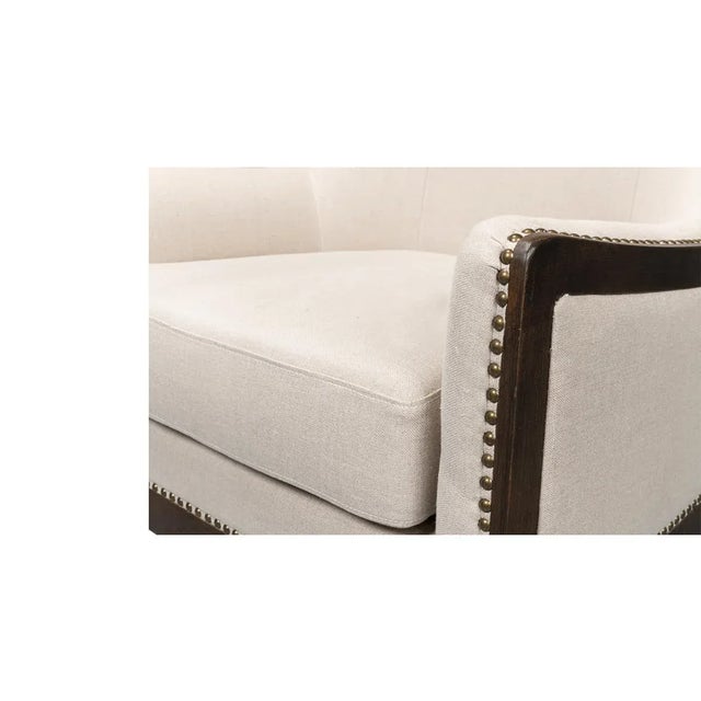 Updated Modern Classic Wingchair For Sale - Image 9 of 13