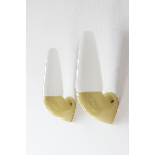 Yellow Ceramic Model 6035 Lamps by Stig Carlsson for Ifö, 1960s, Set of 2 For Sale - Image 4 of 5