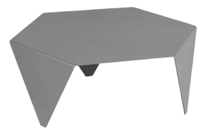 Gray Lacquered Metal Ruche Coffee Table by Giorgio Ragazzini for VGnewtrend