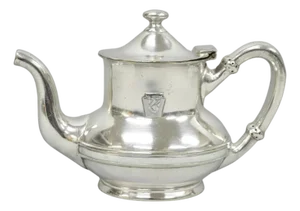 Antique Pennsylvania Railroad PRR Reed & Barton Small Silver Plated Teapot