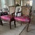 Antique French Louis Xvi Style Fauteuil Armchairs With Caning and New Upholstery Quadrille Batik Down Cushions- A Pair...