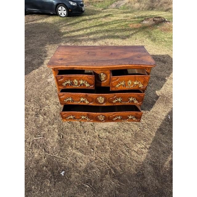 French Country 18th Century French Louis XV Solid Walnut Chest of Drawer / Commodes For Sale - Image 3 of 18