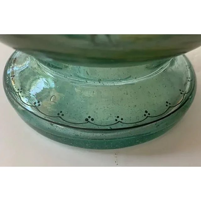 Ludwig Moser Hand Blown , Hand Painted Enamel Bowl With Hunting Images For Sale In New York - Image 6 of 7