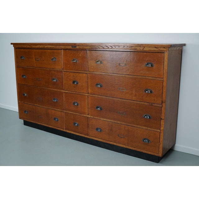 Large Dutch Oak Apothecary Cabinet, 1930s For Sale - Image 11 of 18