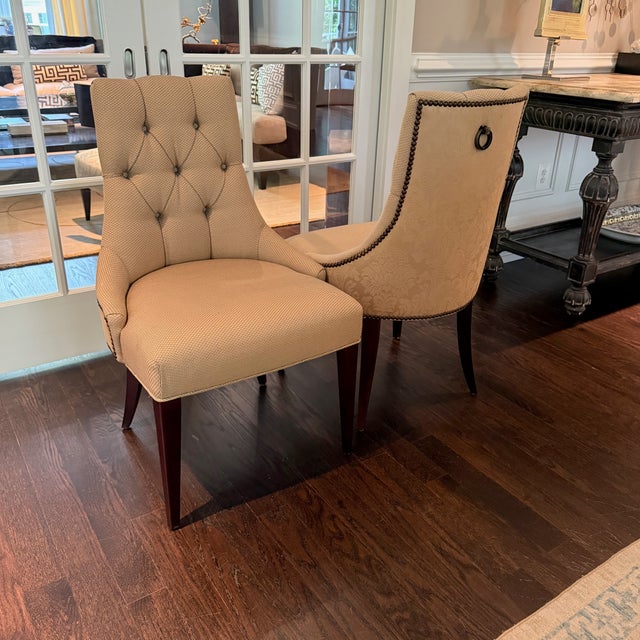 2010s Pair Ritz Dining Chairs by Thomas Pheasant for Baker For Sale - Image 5 of 12