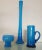 Mid-Century Blue Vases from Friedrich Glas, 1960s, Set of 3 For Sale - Image 6 of 6