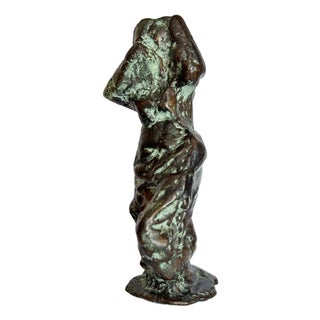 Curt Beckmann, Draped Figure, 1970s, Bronze For Sale