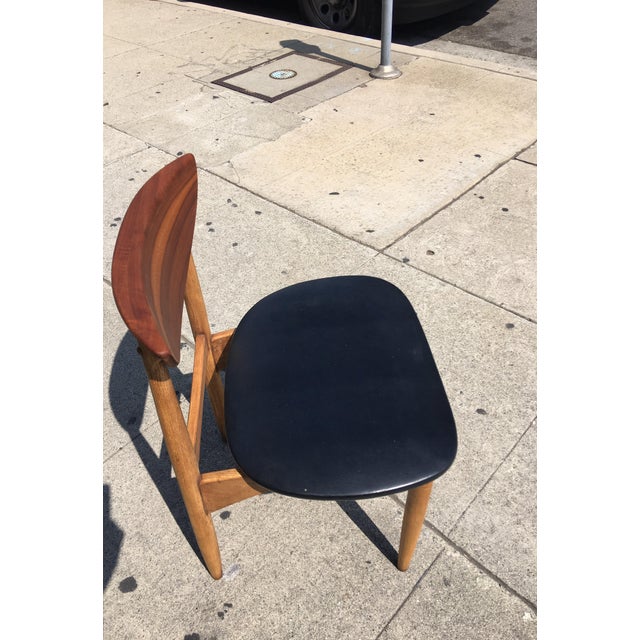 Teak & Oak Dining Chairs Set of 10 Chairish