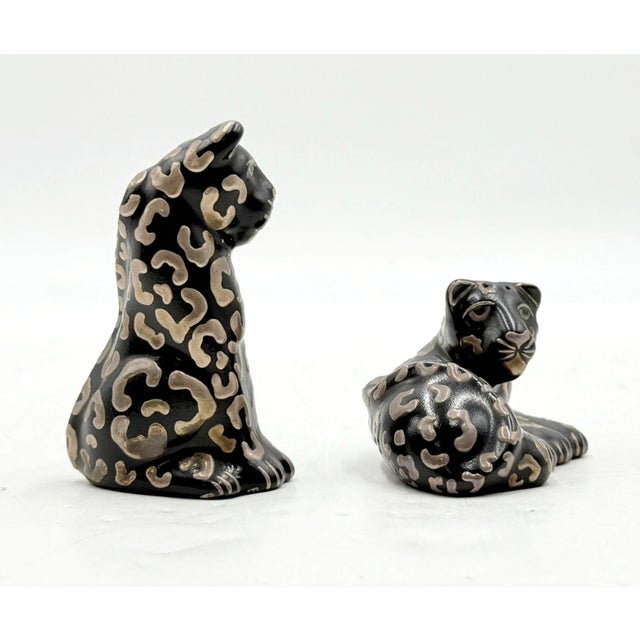 1980s Emilia Castillo Porcelain & Pure Silver Table Sculptures/Salt & Pepper Shakers For Sale - Image 12 of 18