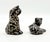 1980s Emilia Castillo Porcelain & Pure Silver Table Sculptures/Salt & Pepper Shakers For Sale - Image 12 of 18