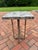 2 Gray Bone Inlay Side Tables With Chrome Legs For Sale - Image 4 of 4