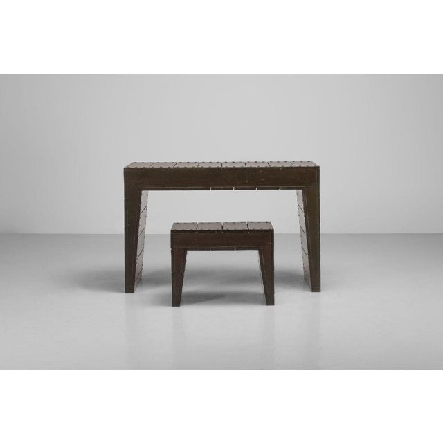 Wood Vintage Dutch Open Table by Jan De Jong, 1966 For Sale - Image 7 of 18