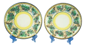 Ceramic Plates from F.A.C.I, Italy, 1930s, Set of 2