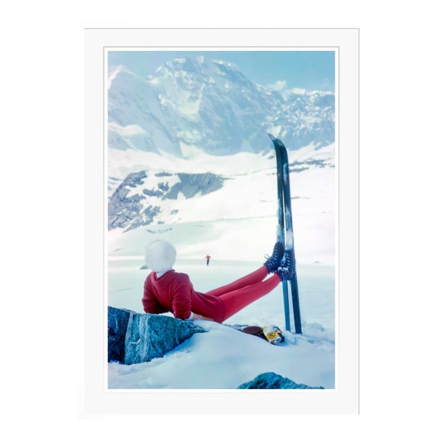 Toni Frissell 'Haute Route Repose' Archival Pigment Print Framed in White For Sale
