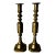 Vintage Brass Candlesticks a Pair For Sale