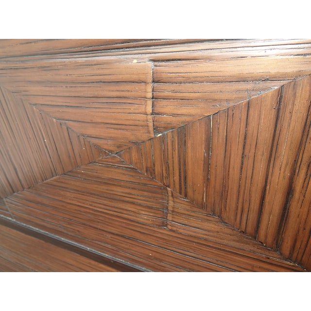 McGuire Faubourg Collection King Size Bedframe Headboard & Footboard W Side Rails For Sale - Image 9 of 12