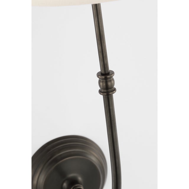 Suzanne Kasler for Visual Comfort Signature Wyatt 20" Sconce in Bronze with Linen Shade For Sale In Houston - Image 6 of 8