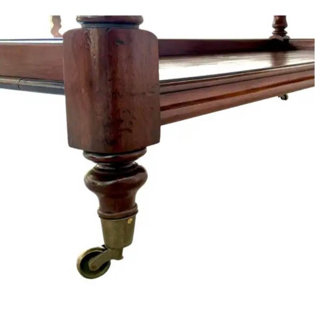 Brown English Regency Mahogany Three Tier Etagere Trolley, 19th Century, England For Sale - Image 8 of 8