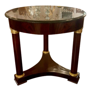 19th C. French Empire Mahogany Center Table