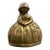 Vintage Solid Brass Southern Belle Lady Bell Unique Feet Clapper 194g For Sale