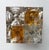 1970s Glass Cube Square Metal Sconces by Poliarte - a Pair For Sale - Image 9 of 12