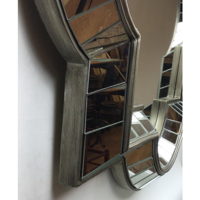 Silver Large Statement Shard Style Wall Mirror For Sale - Image 8 of 12