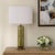 Not Yet Made - Made To Order Green Glass/Brass Table Lamp With Shade For Sale - Image 5 of 8
