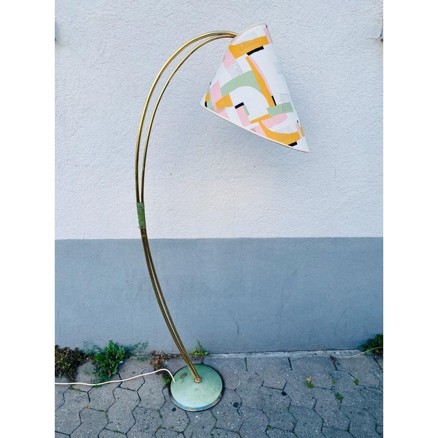 Mid-Century Brass Floor Lamp, 1950s For Sale - Image 11 of 17
