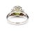 Green Gia Certified 2.62 Carat Oval Green Alexandrite & Diamond Platinum Vintage Ring, Size 5.75 For Sale - Image 8 of 12