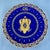 Gustave Asch French Tours Blue & Gold Porcelain Crest Plates, Set of Six For Sale - Image 4 of 18