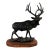 Handsome Vintage Cast-Iron Stag Sculpture For Sale