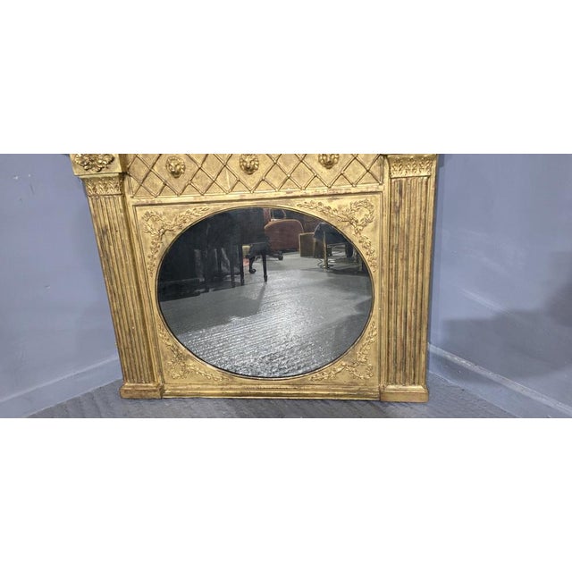 Antique Regency Overmantle Mirror, 1815 For Sale - Image 10 of 12