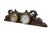 Rare mid century nautical maritime theme Chelsea Ship's Clock and Barometer set featuring a carved mahogany case with...